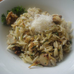 Finished ARtichoke and orzo