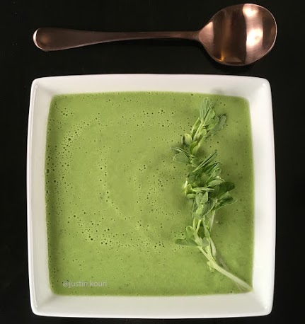 Green Gazpacho with Pea Shoots - Veg Out with Recipe for Success