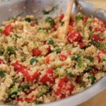 black bean and tomato quinoa