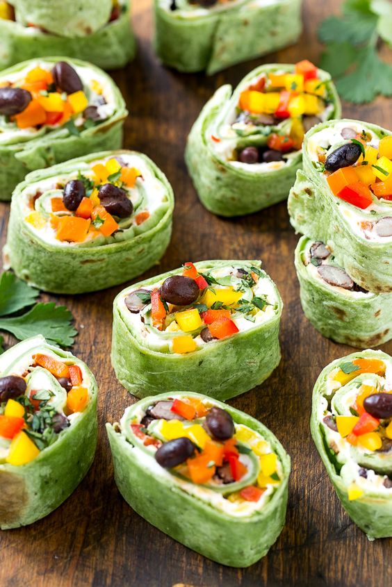 Black Bean Pinwheels - Veg Out with Recipe for Success