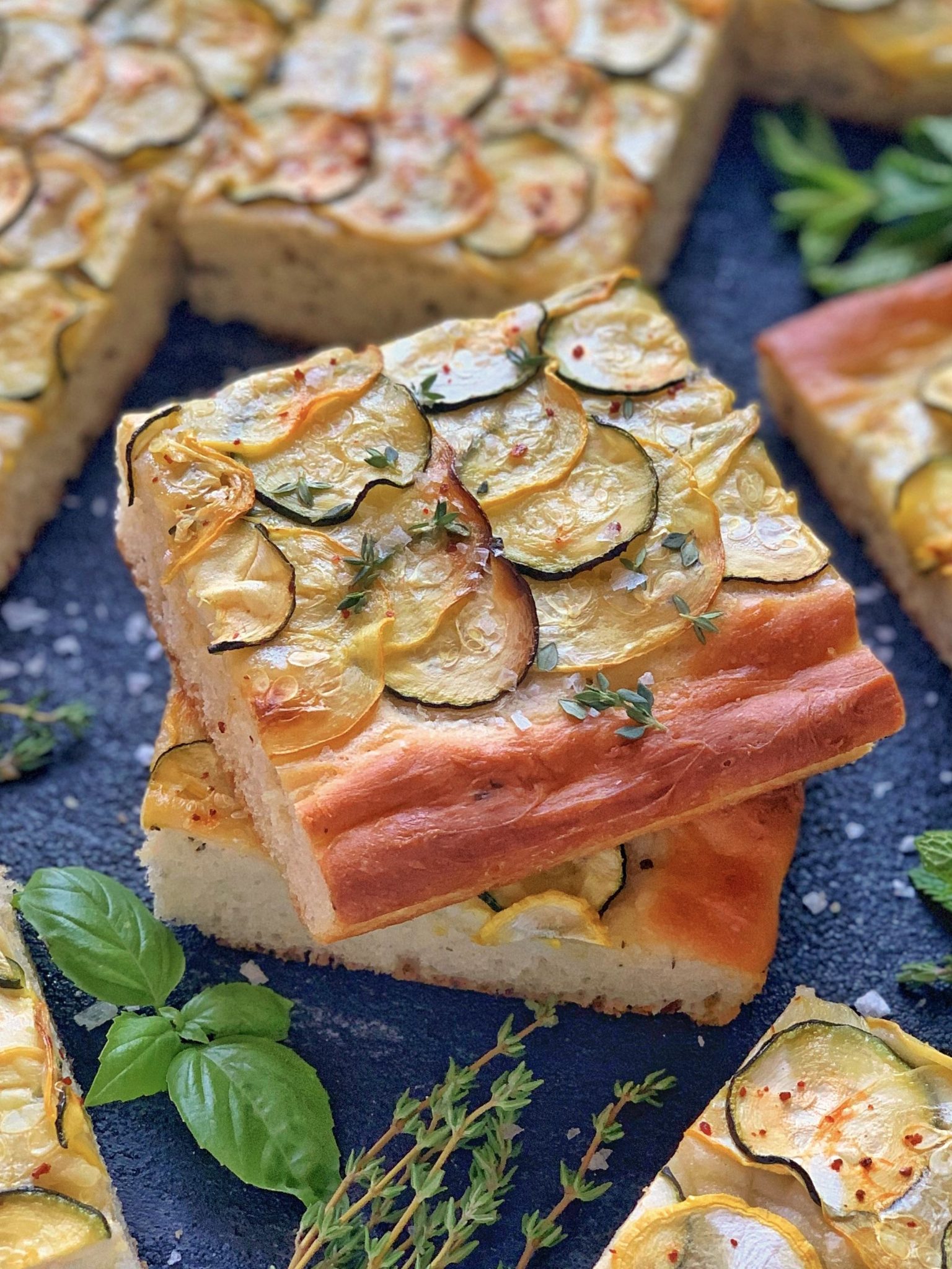 Summer Squash Focaccia - Veg Out with Recipe for Success