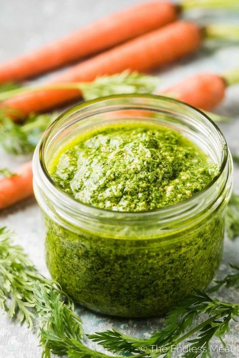 Carrot Top Pesto - Veg Out with Recipe for Success