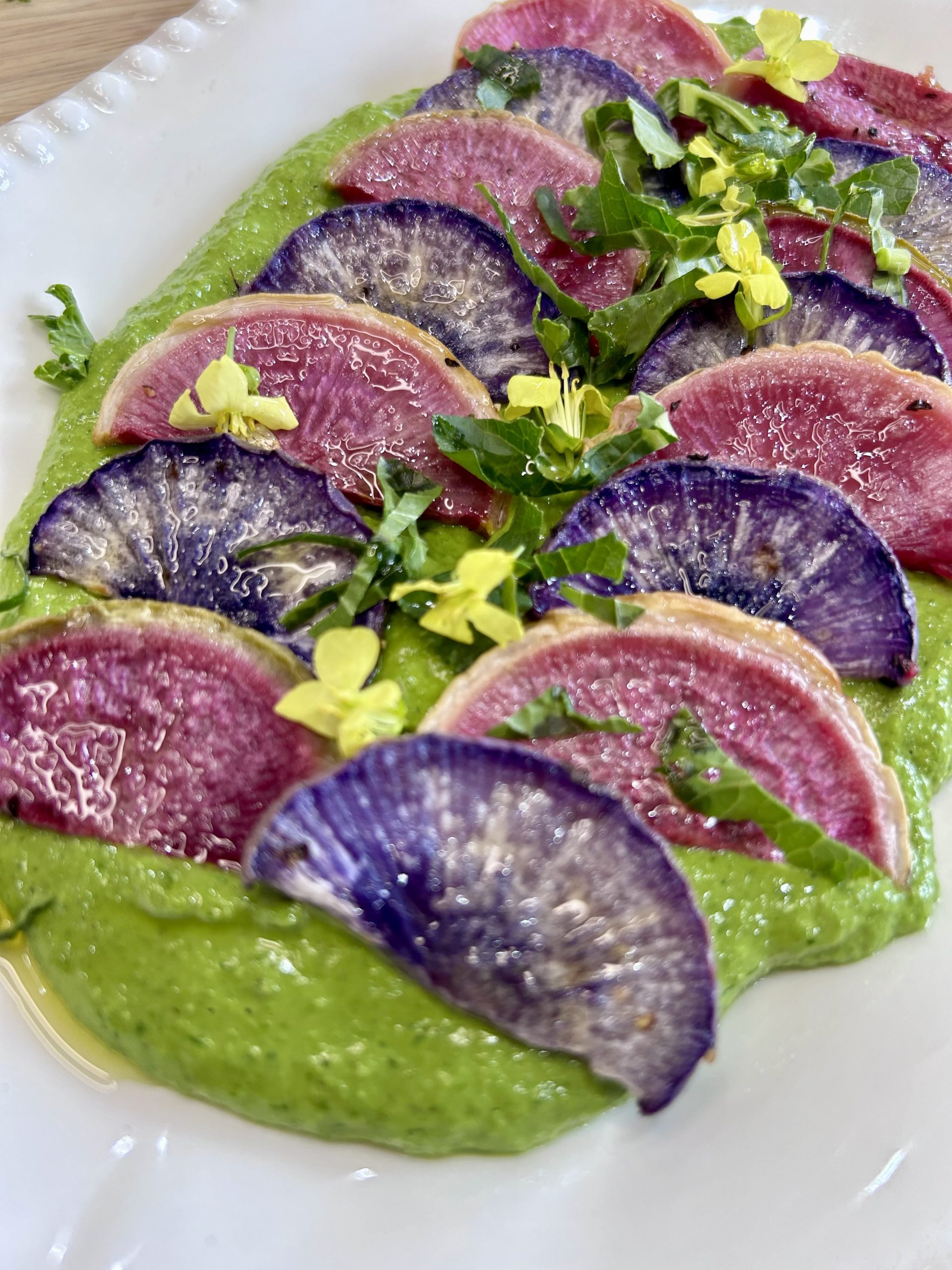 Roasted Radish and Herby Tahini Sauce - Veg Out with Recipe for Success